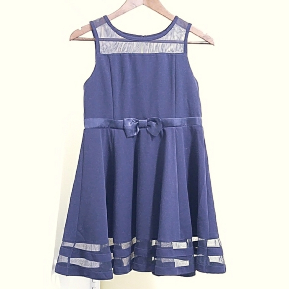 Calvin Klein Dark Blue Sleeveless Girls Dress - Sz 12.5